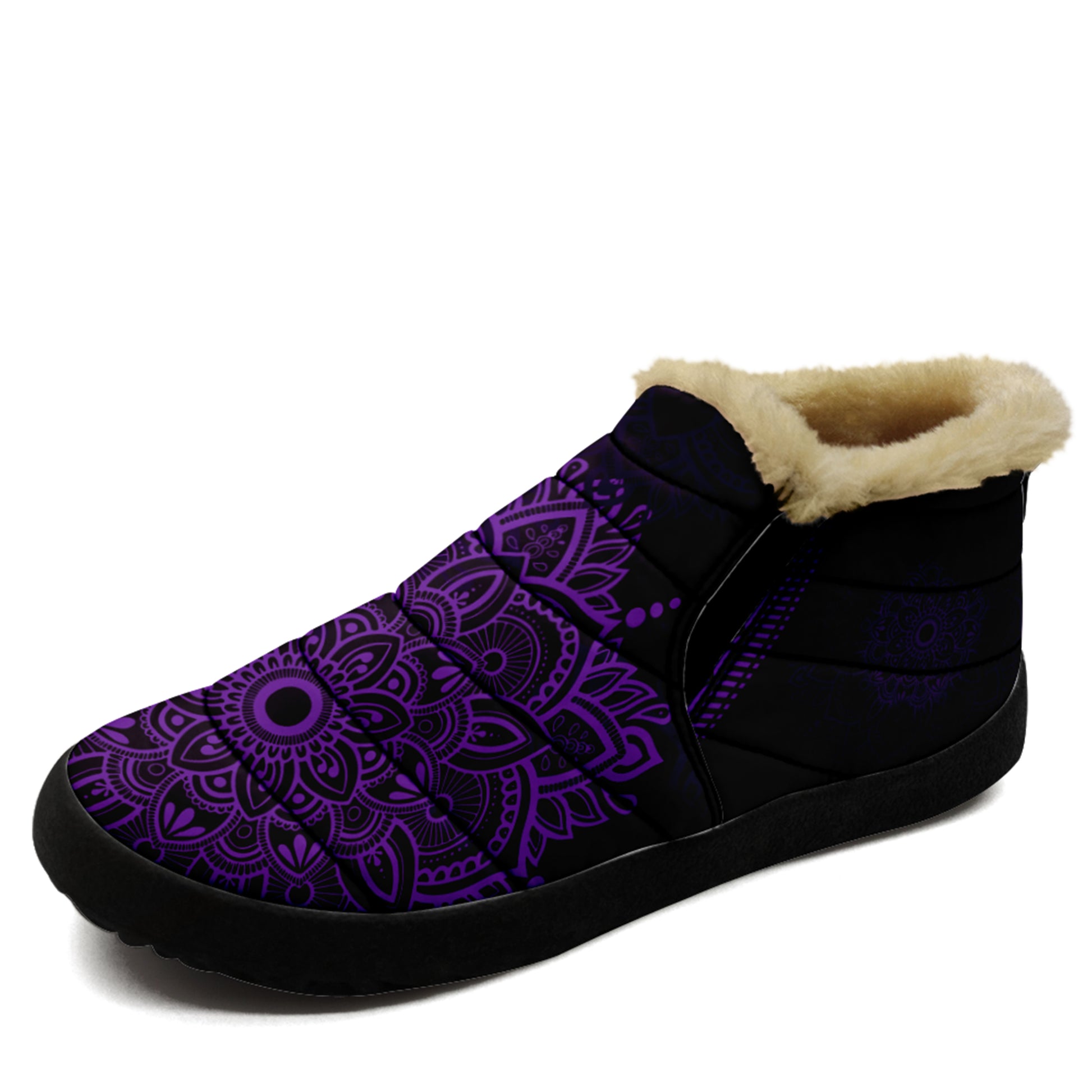 PURPLE Mandala Flower Boots 
