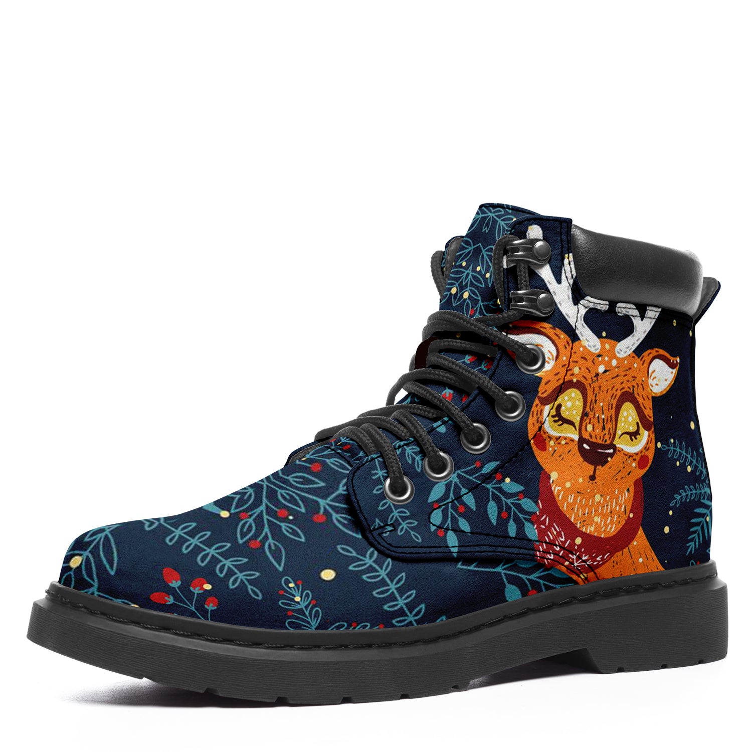 Christmas Elk Gift Print boots