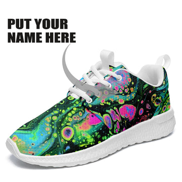 Holographic Melting Art Non Slip Wakling Shoes Casual Fashion Sneaker