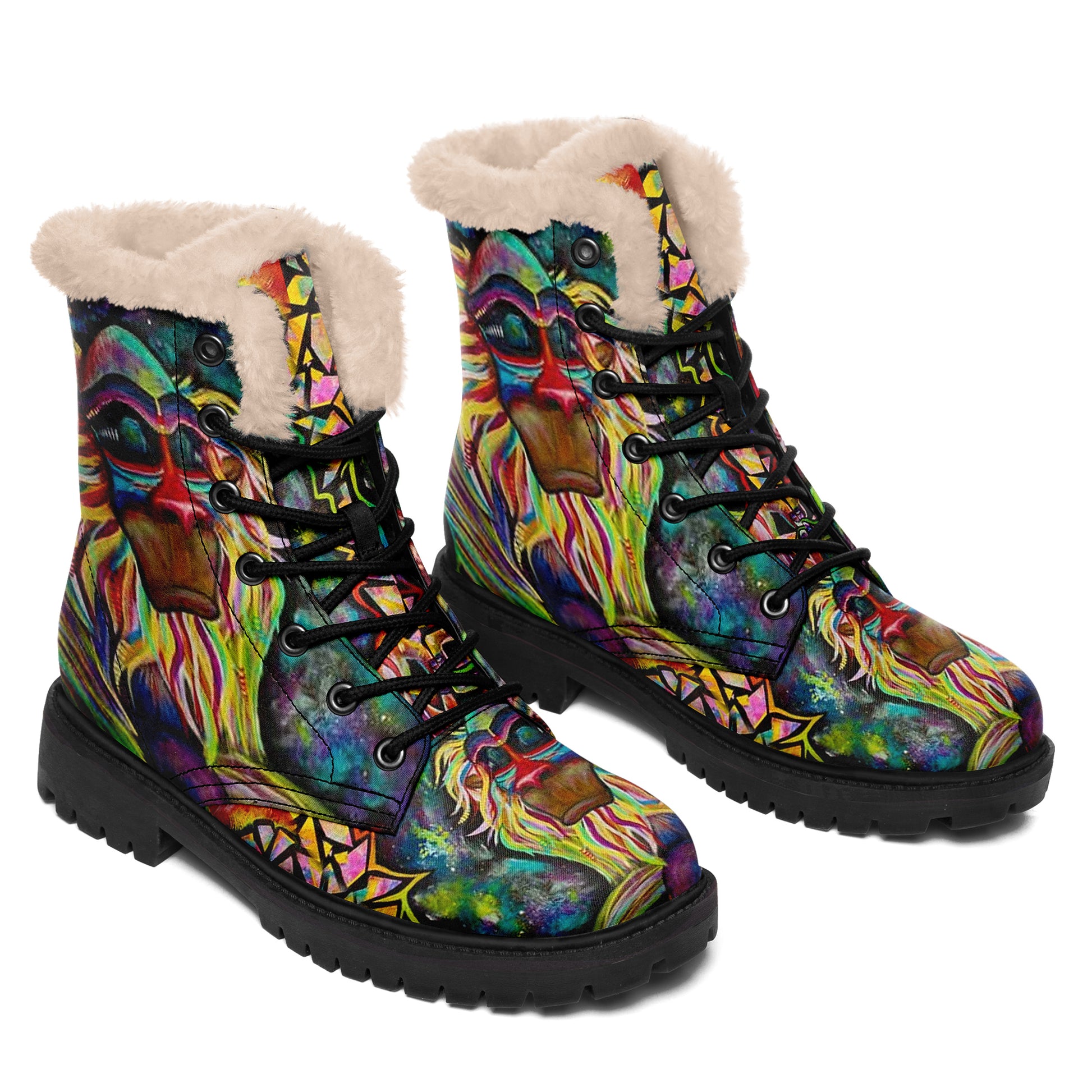 Laura McGowan Art Winter Snow Boots 