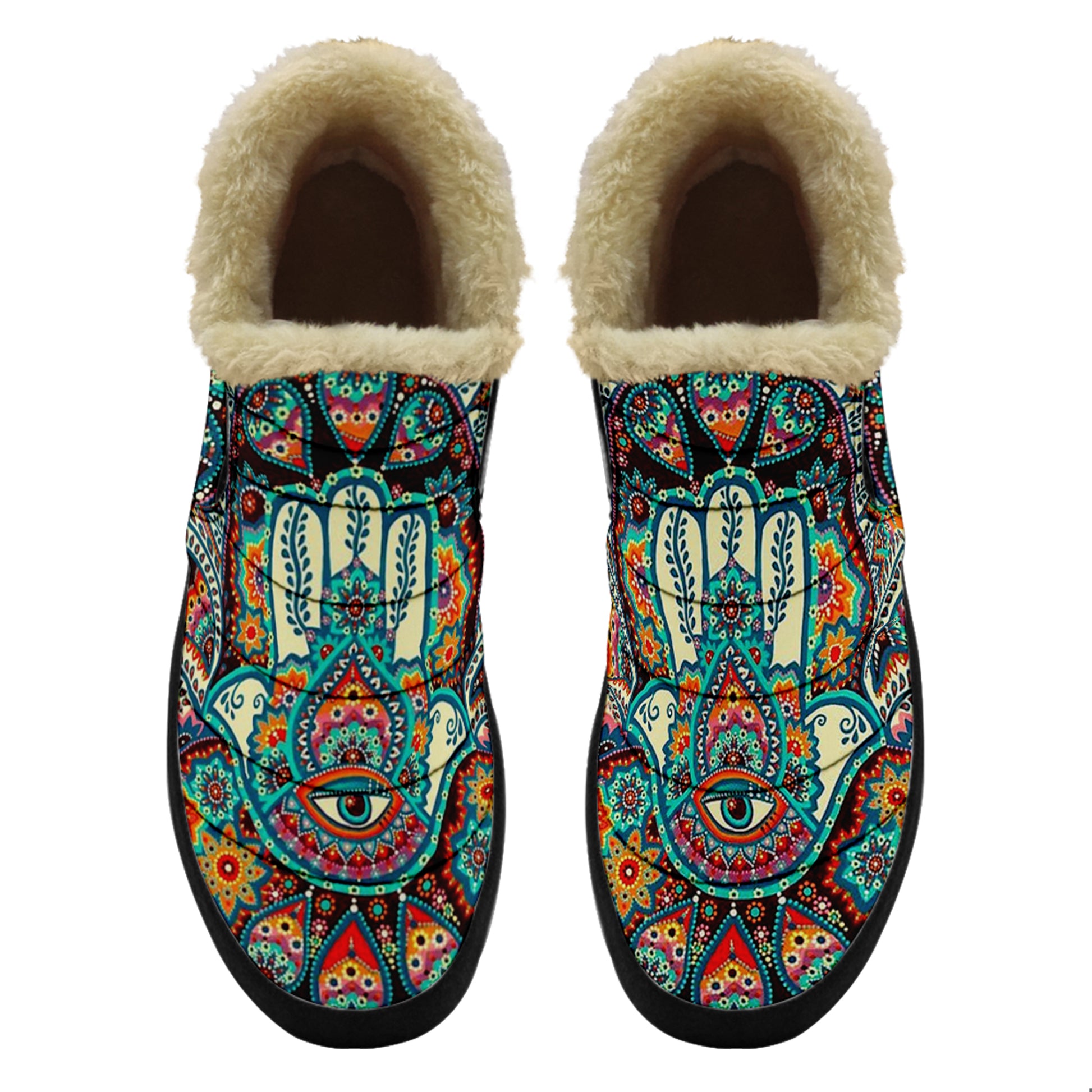 designer Hamsa hand boots