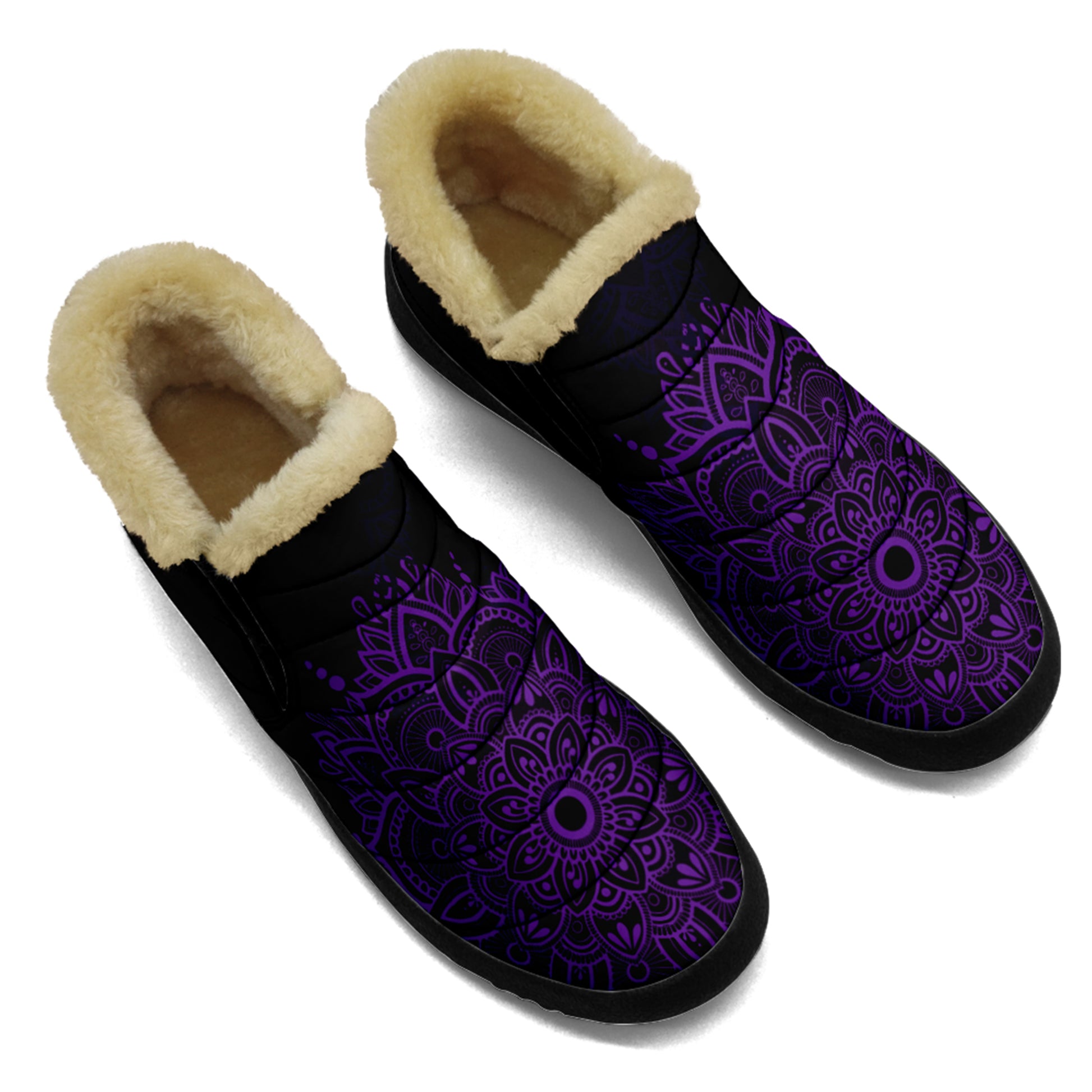 PURPLE Mandala Flower Boots 
