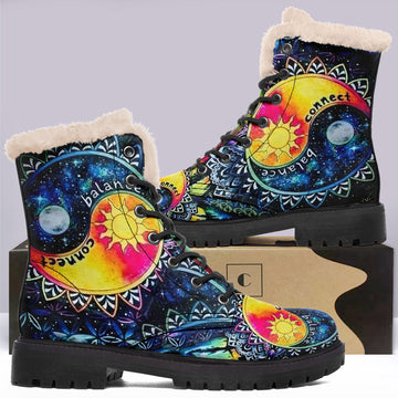 YIN YANG Boots Winter Snow Boots for Women Men