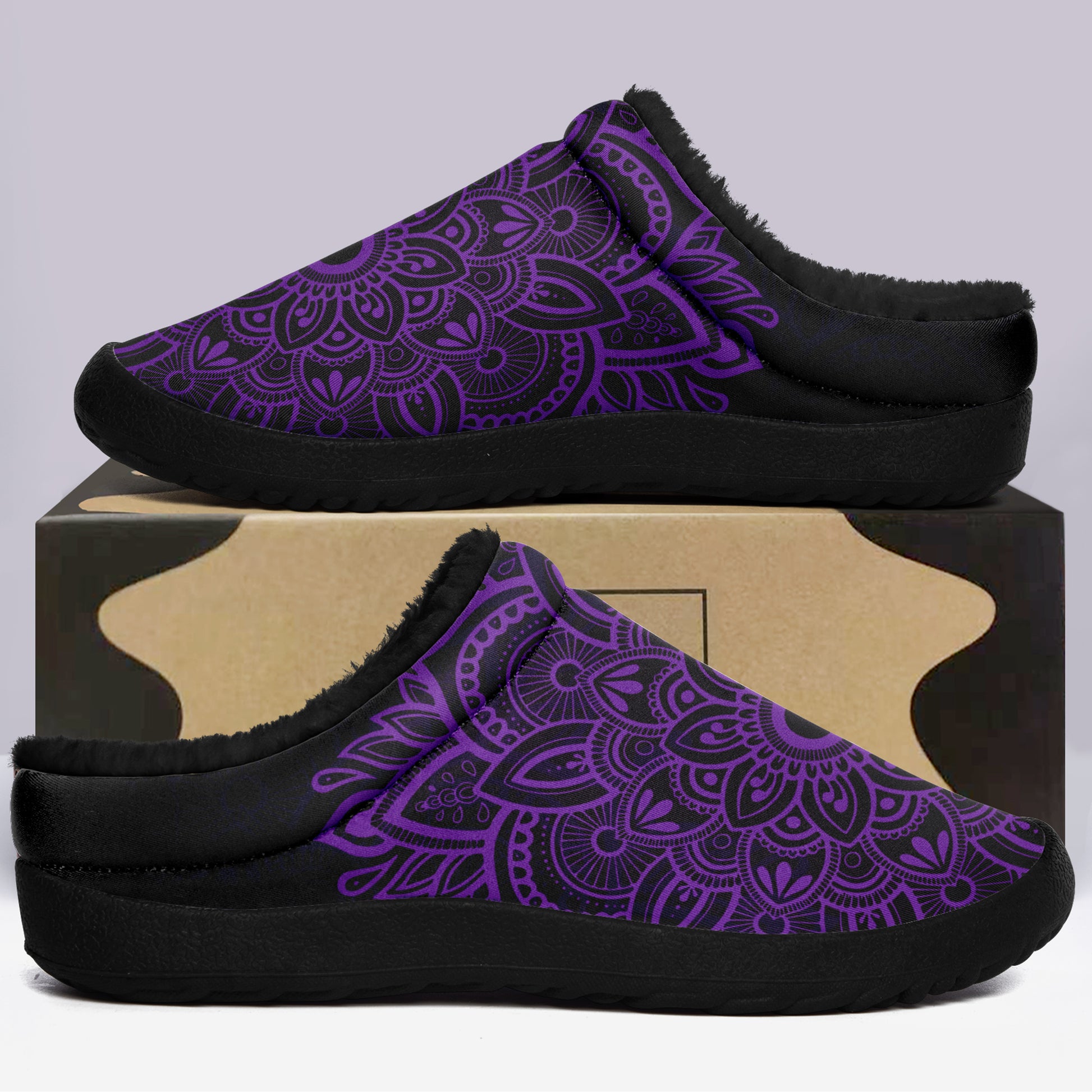 Purple Mandala  boots