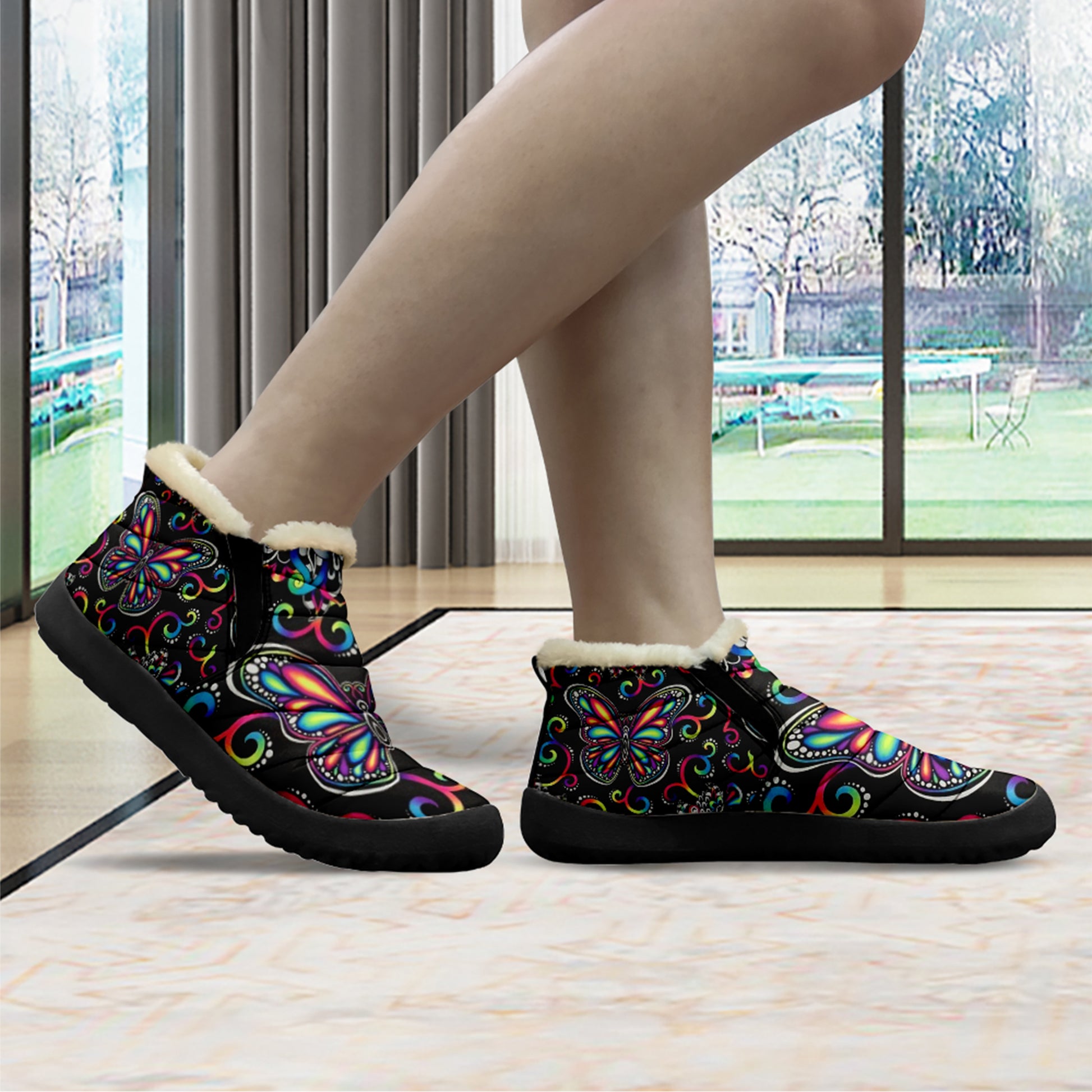 Custom Colorful Dream Butterfly Boots 