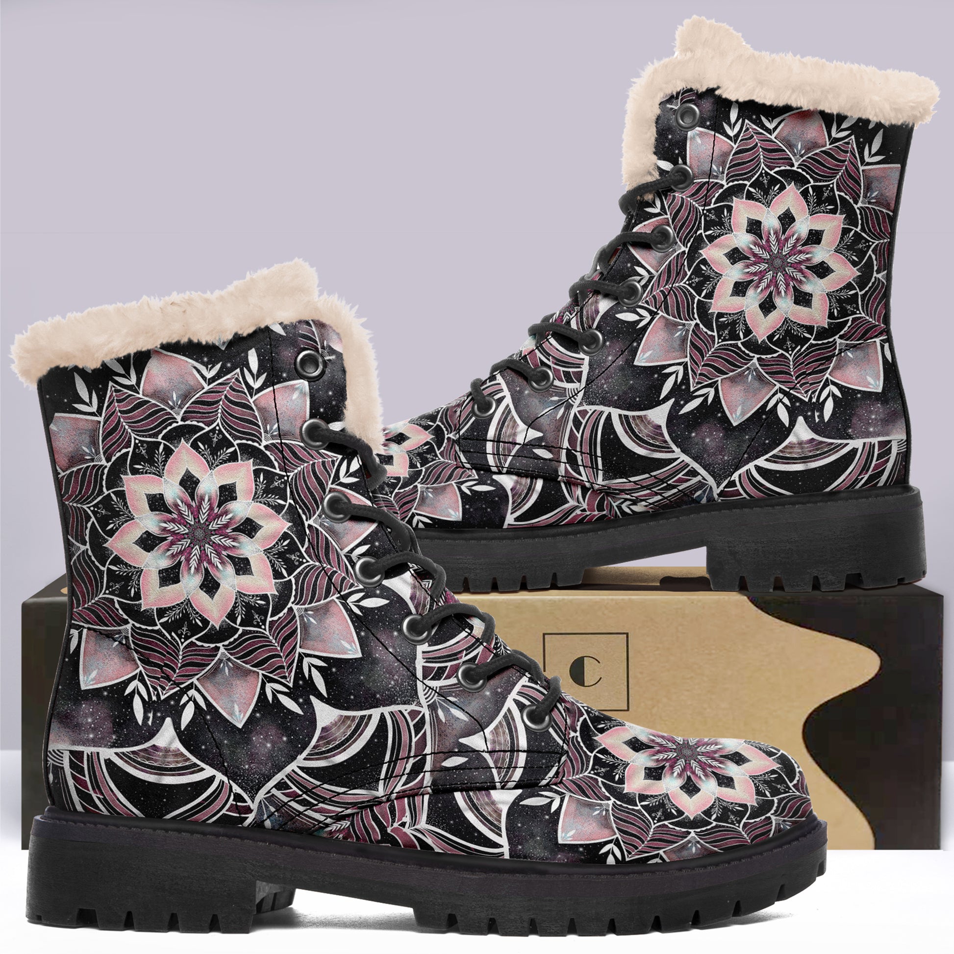 flower snow boots