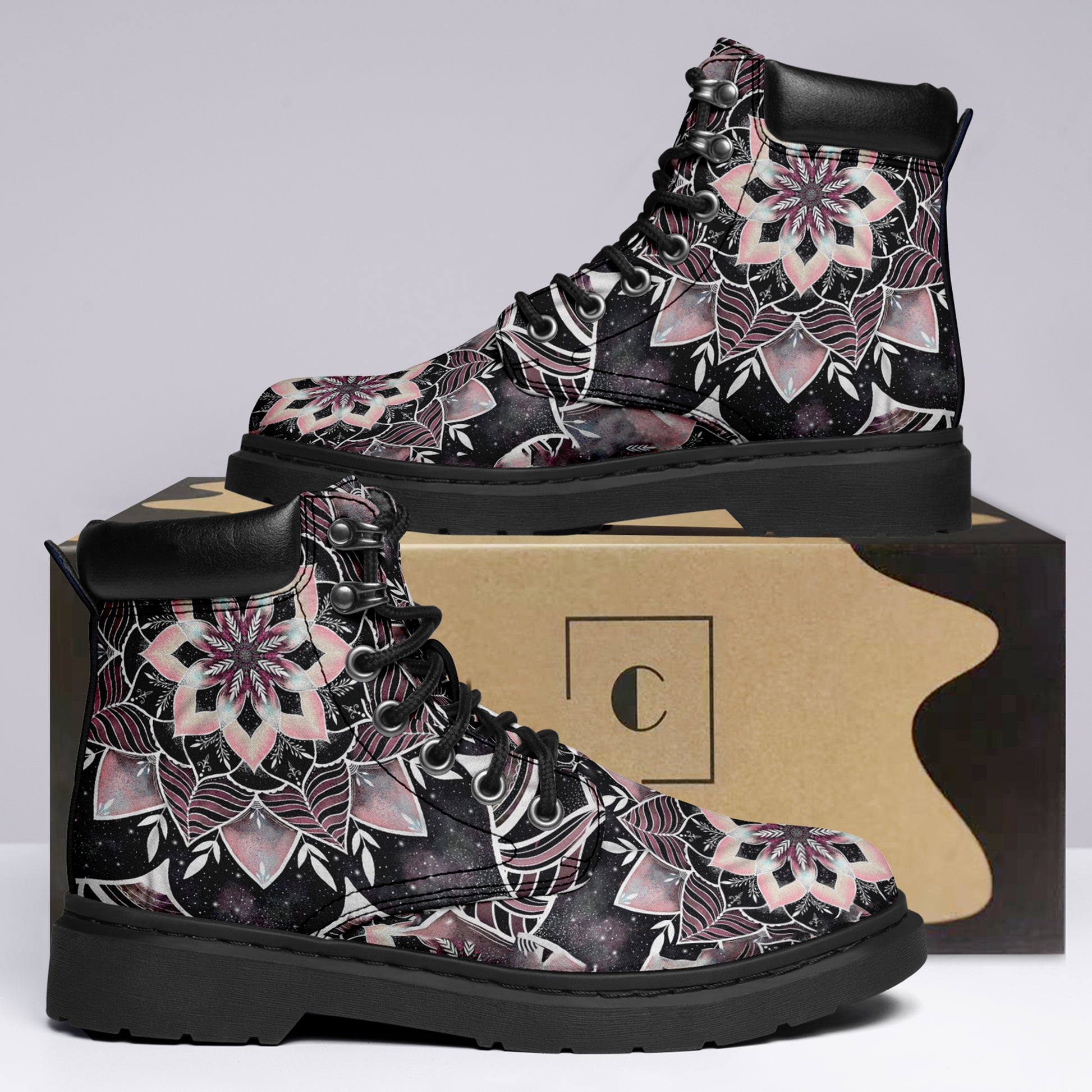 women flower boots