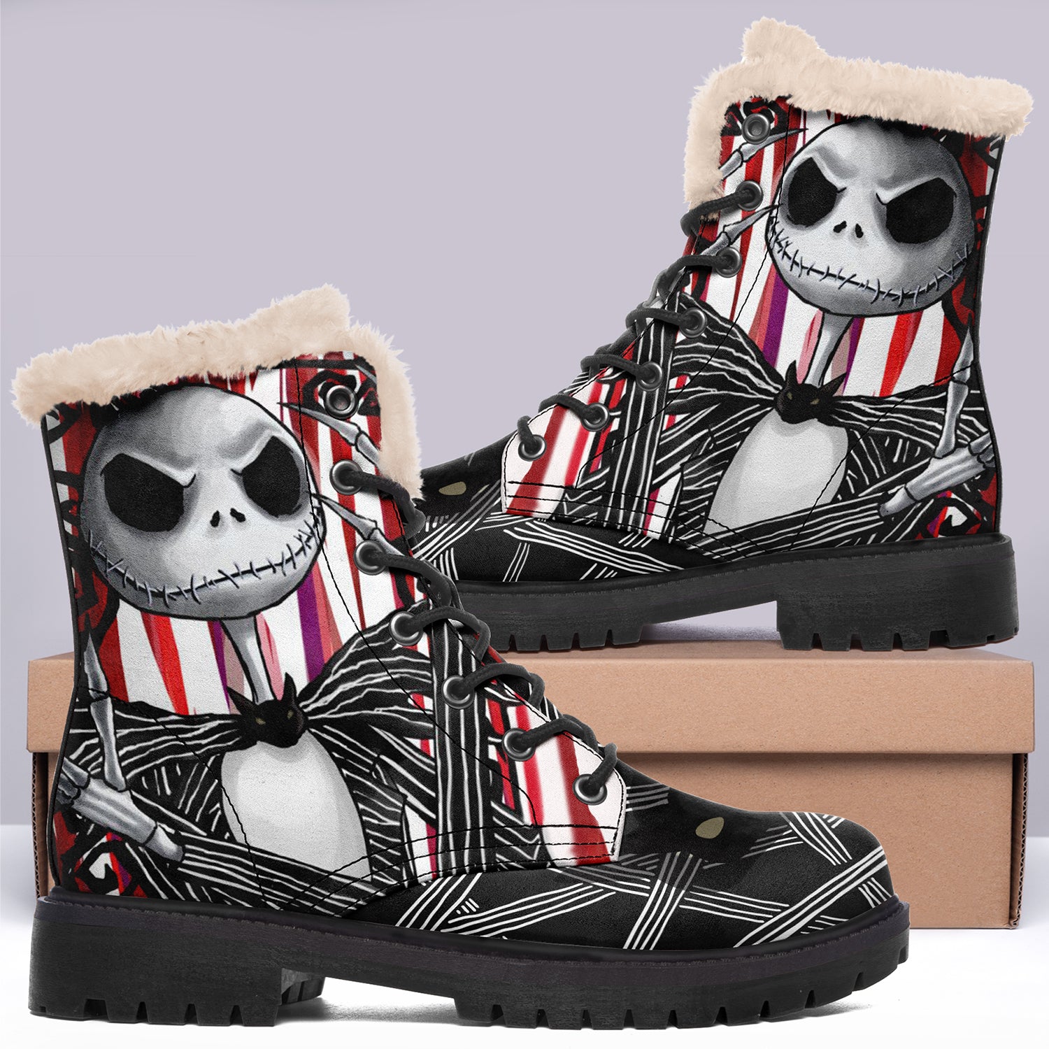 Halloween Costume Shoes Print Boots