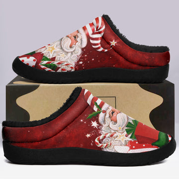 Christmas Boots Santa Claus Home Slippers