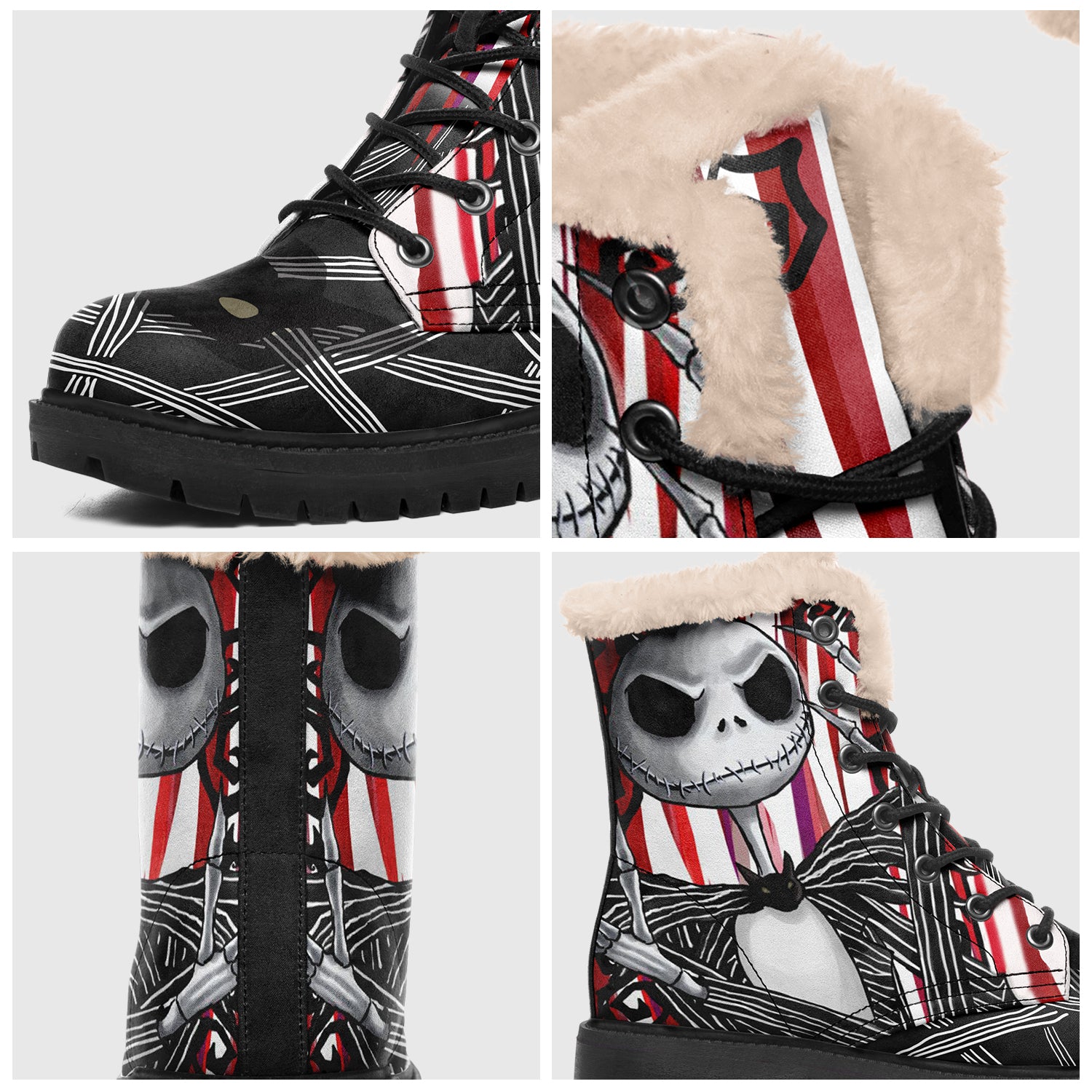 Halloween Costume Shoes Print Boots