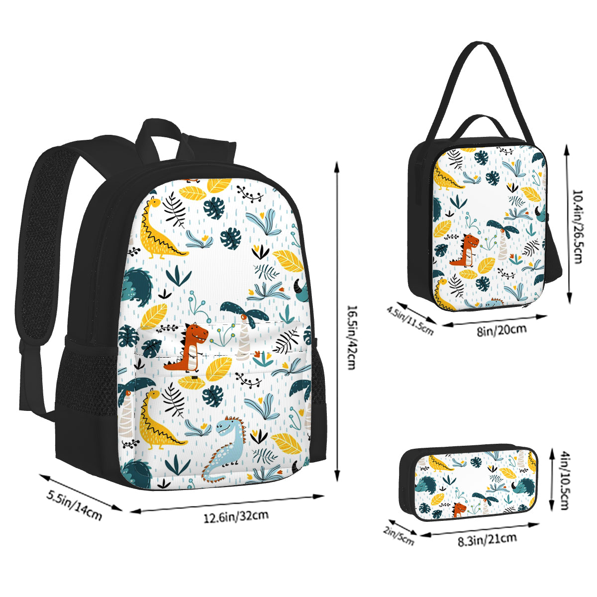 Kids Dinosaur School Backpacks