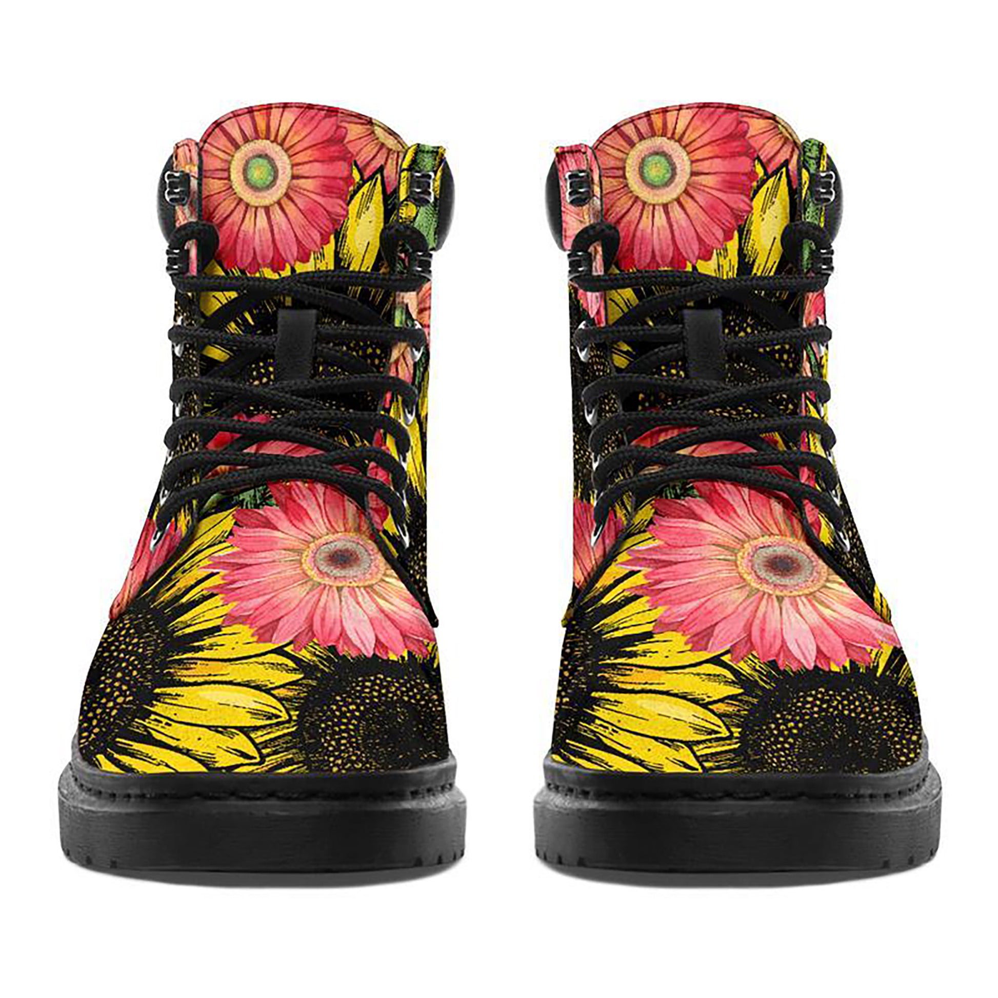 Personalized Sunflower Boots