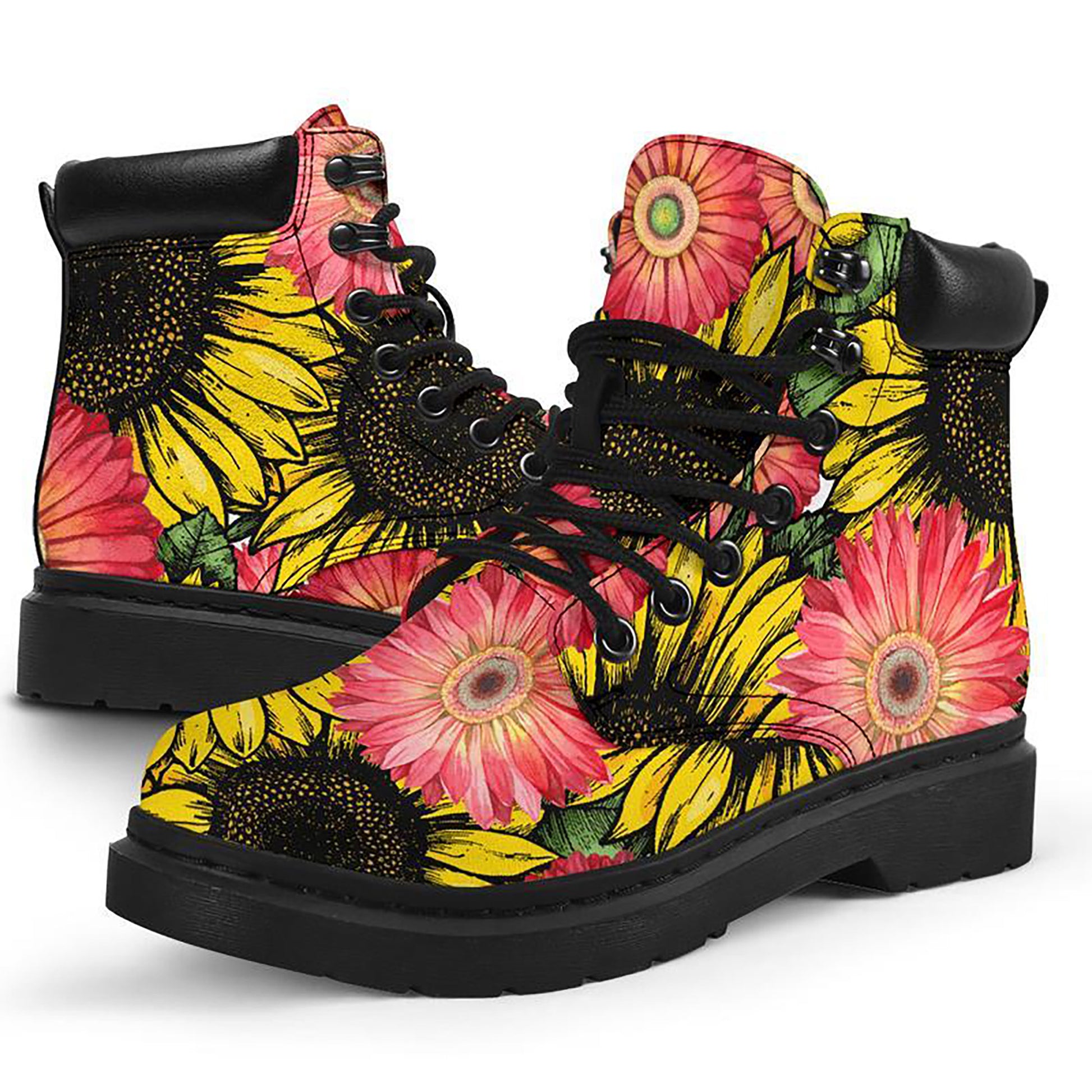 Personalized Sunflower Boots