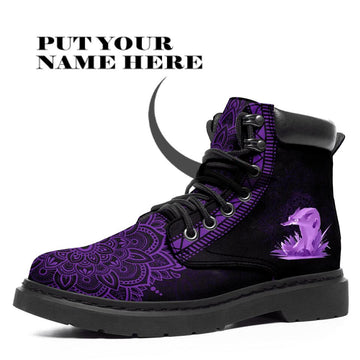 Personalized Boots with Your Picture and Name, Custom Gift for Family